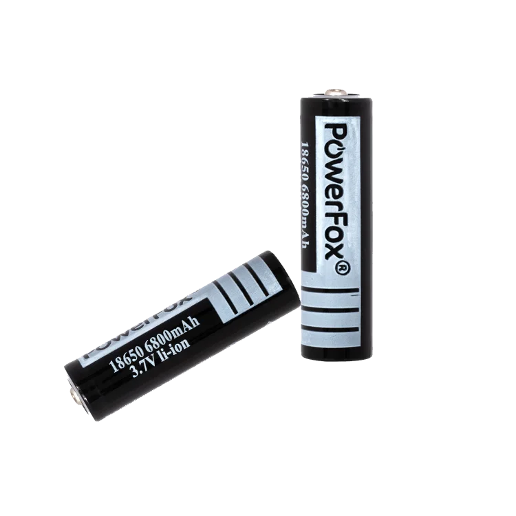 Twee PowerFox 18650 Li-ion accu’s voor ACE Pro laserpennen