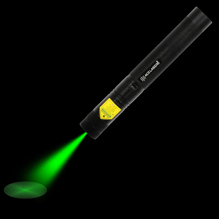 Groene laserpen AGP-1 Pro met zichtbare laserstraal in het donker