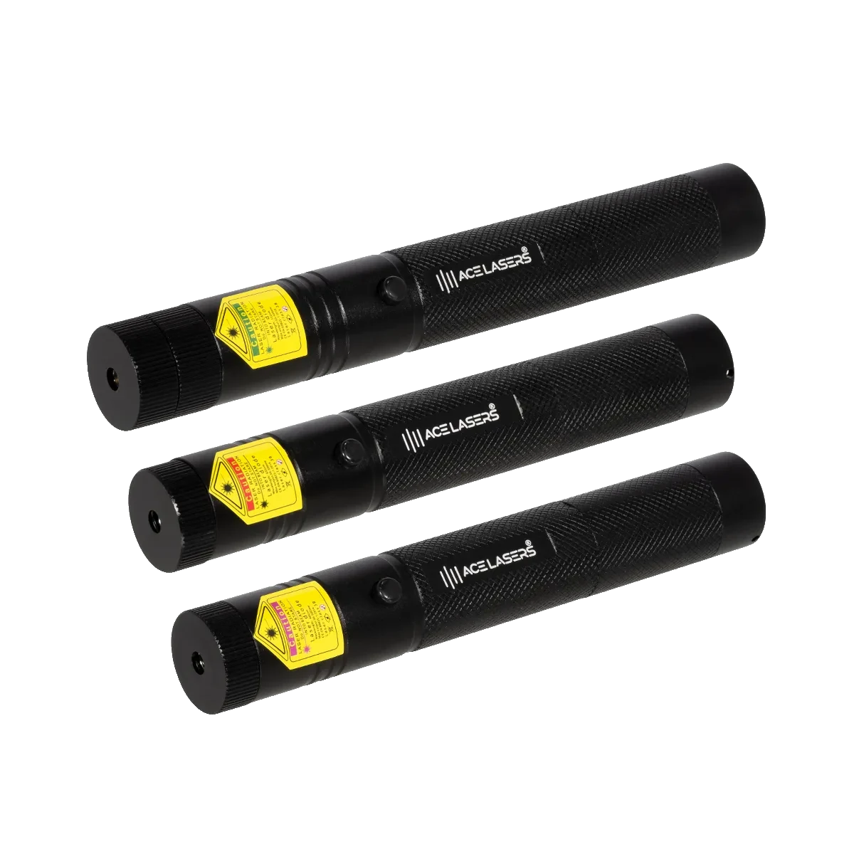 ACE Lasers Pro-set met groene AGP-1, rode ARP-1 en violette AVP-1 laserpen