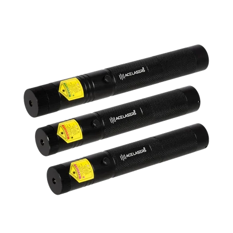 ACE Lasers Pro-set met groene AGP-1, rode ARP-1 en violette AVP-1 laserpen