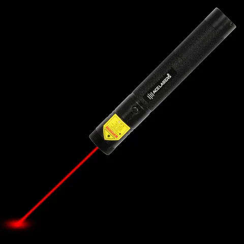 Rode laserpen ARP-1 Pro met zichtbare laserstraal in het donker