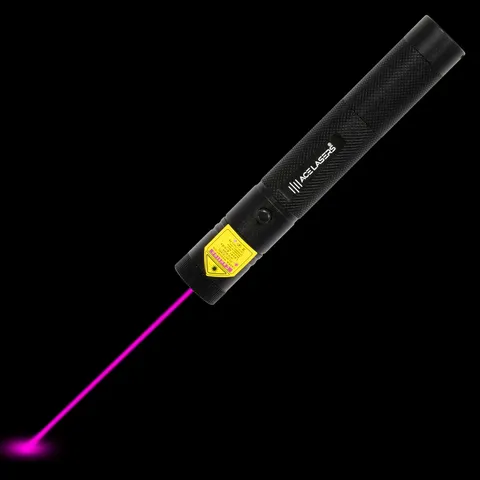 Violette laserpen AVP-1 Pro met zichtbare laserstraal in het donker